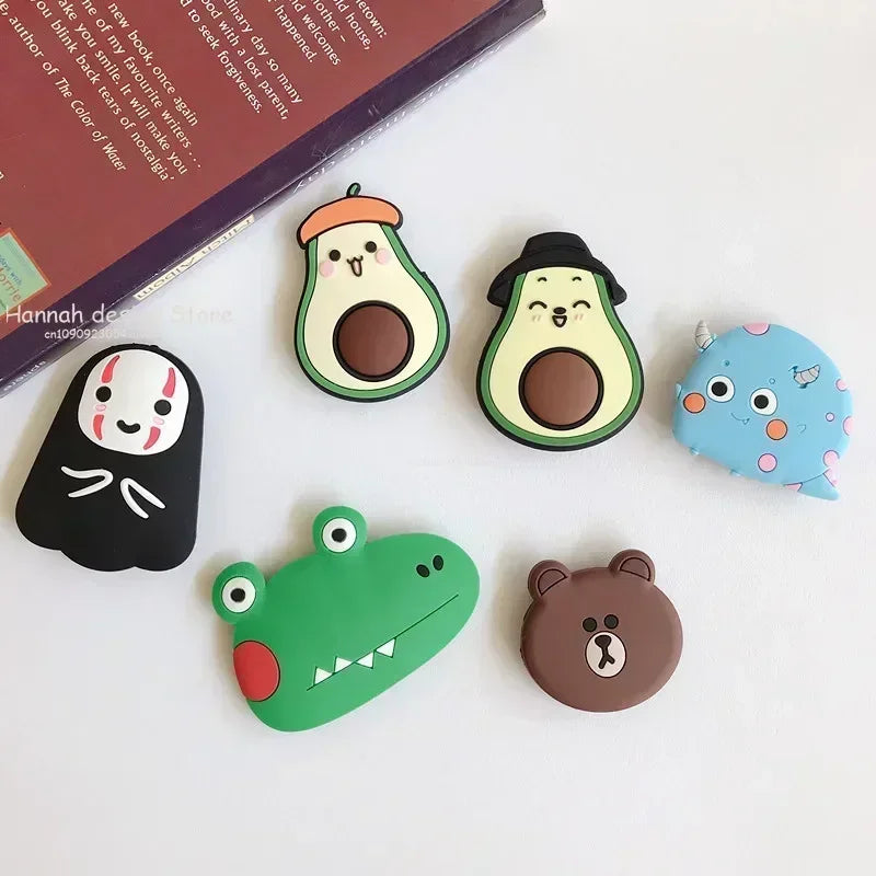 Cute Cartoon Socket Pocket Finger Grip Ring Phone Holder for IPhone Samsung Anime Mobile Phone Griptok Expanding Stand Bracket