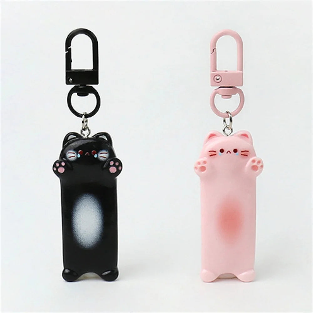 Kawaii Cartoon Cat Animal Backpack Pendants Key Chain Cute Seeking A Hug Cat Keychain Sweet Car Keyring for Children Gift