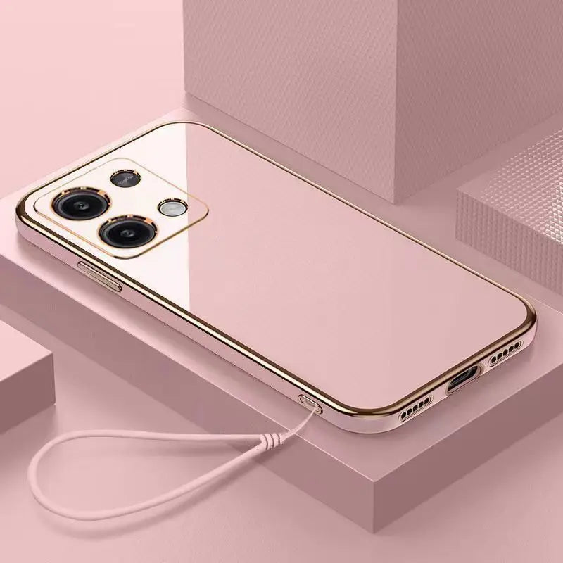 For Redmi Note 13 4G Case Redmi Note 13 PRO 5G 4G Cover Note 13 Pro+ Plus Luxury Square Plating Phone Case Shockproof Back Cover