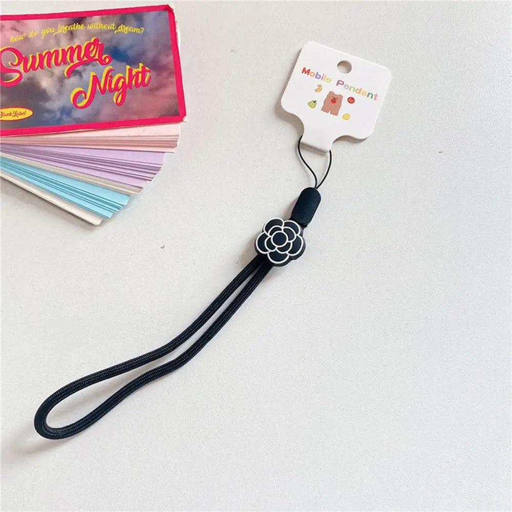 Strap Hanging Rope Phone Charms Keys Short Rope Mobile Phone Lanyard Wrist Hand Lanyard Phone Hanging Rope Flowers Phone Strap