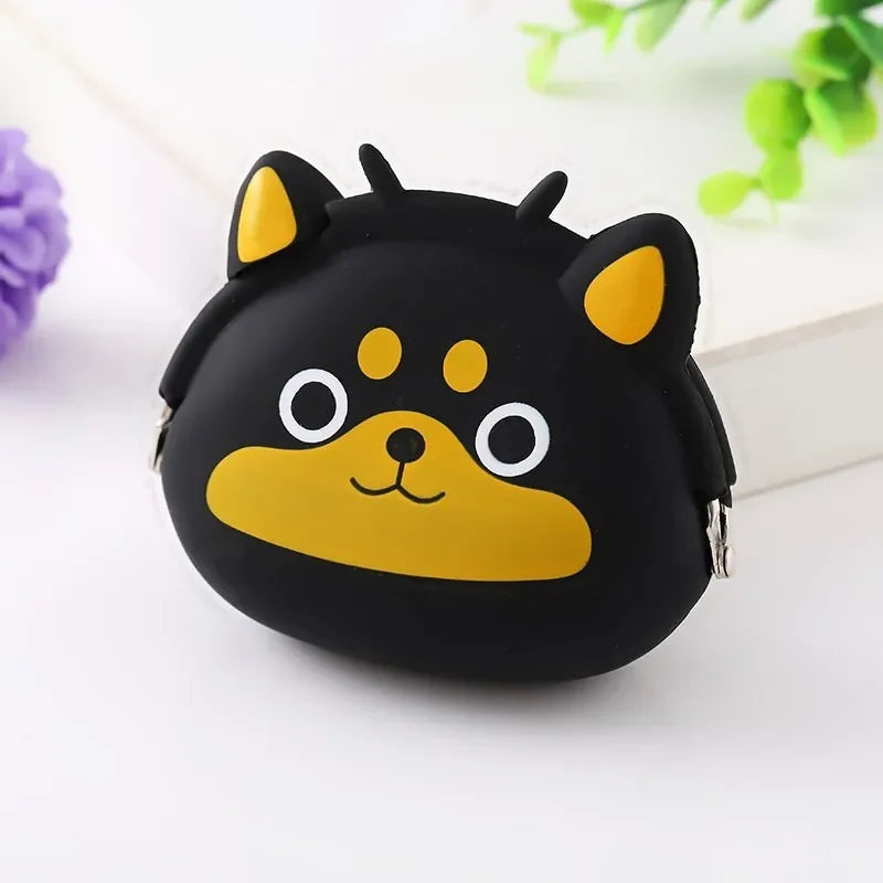 Fashion Coin Purse Cute Wallet for Children Mini Purse Soft Female Coin Bag Cartoon Silicone Clutch Bag Hasp Pouch Monedas Mujer