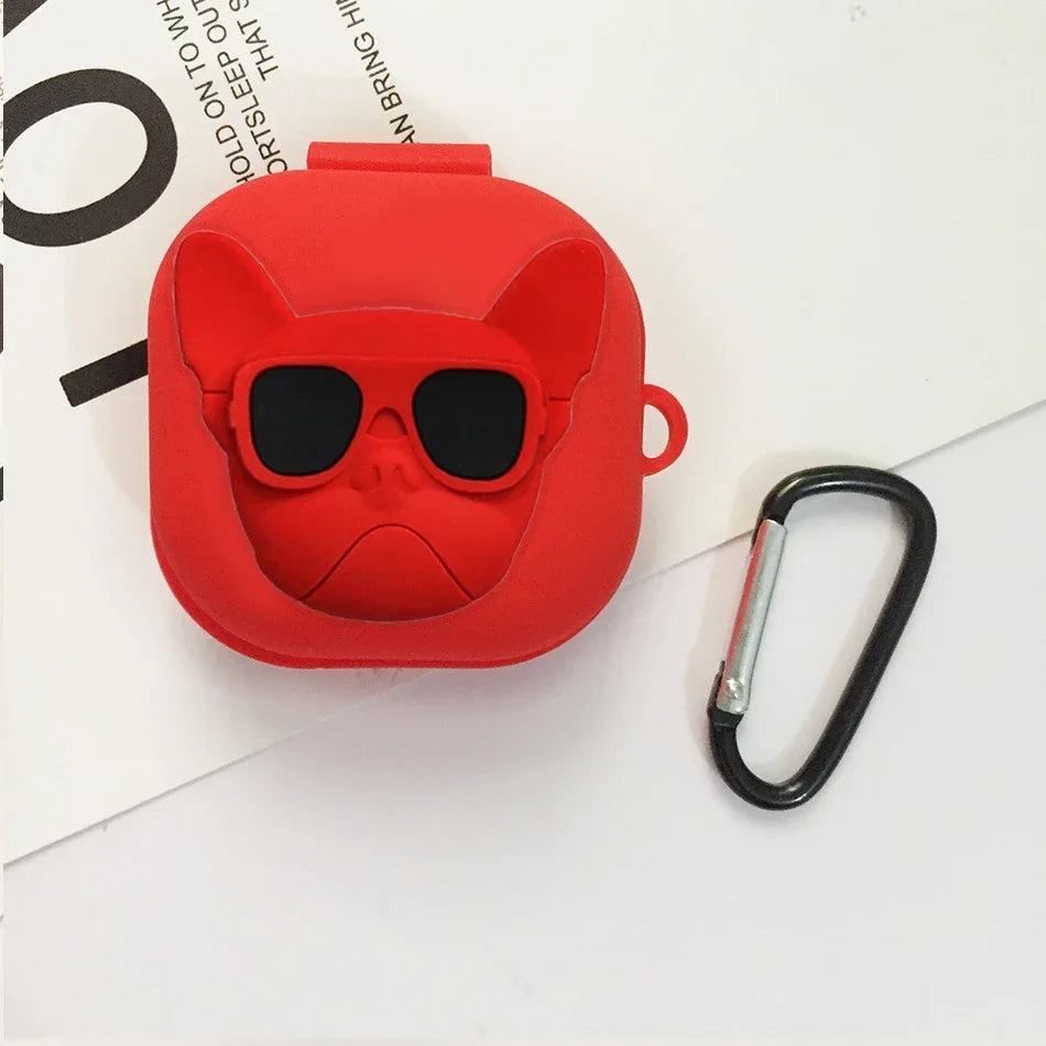 For moto buds/ buds+ Case Funny Cartoon dogs Case Silicone Wireless Bluetooth Earphone Case for moto buds+ cover