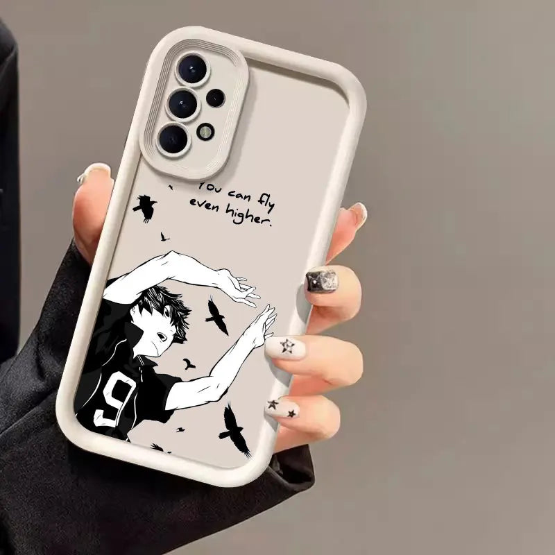 Haikyuu Karasuno Volleyball Anime Case For Samsung Galaxy A55 5G A54 A35 A53 A52 A34 A12 A13 A14 A15 A16 A25 A32 A33 Phone Cover