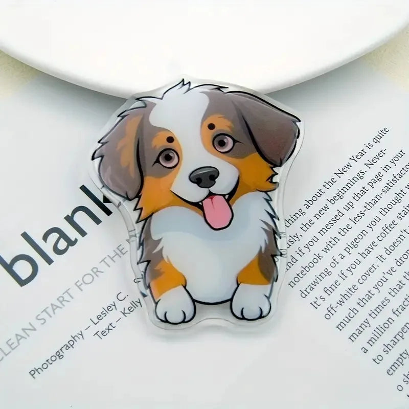 Cartoon Cute Animal Dog Expanding Stand Grip Mobile Phone Holder for IPhone 15 14 13 Samsung Pocket Socket Griptok Flip Bracket
