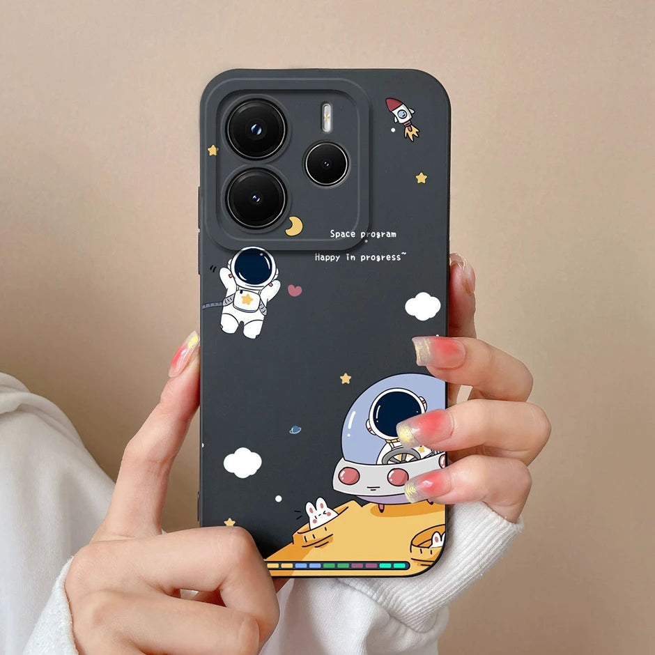 Case For Redmi Note 14 Pro Plus 4G 5G Pretty Sweet Girls Silicone Soft Protective Cover For RedmiNote14 14Pro Plus Fundas Bumper