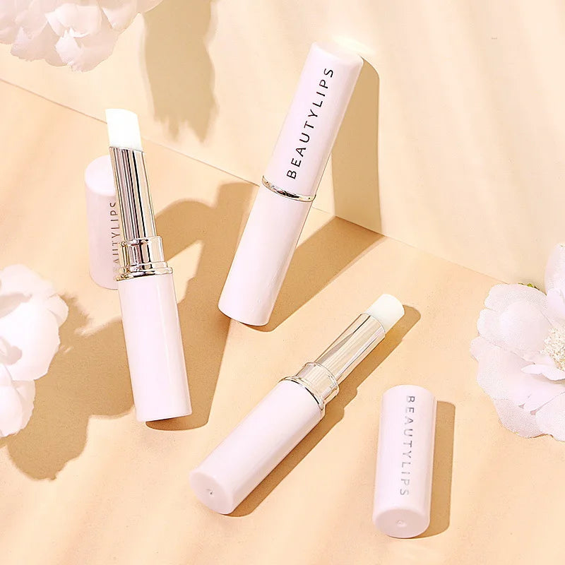 1Pcs Hyaluronic Acid Lip Balm Moisturizing Lipstick Base Cute Makeup Anti-Cracking Lip Oil Original Cosmetics Skin Care Product