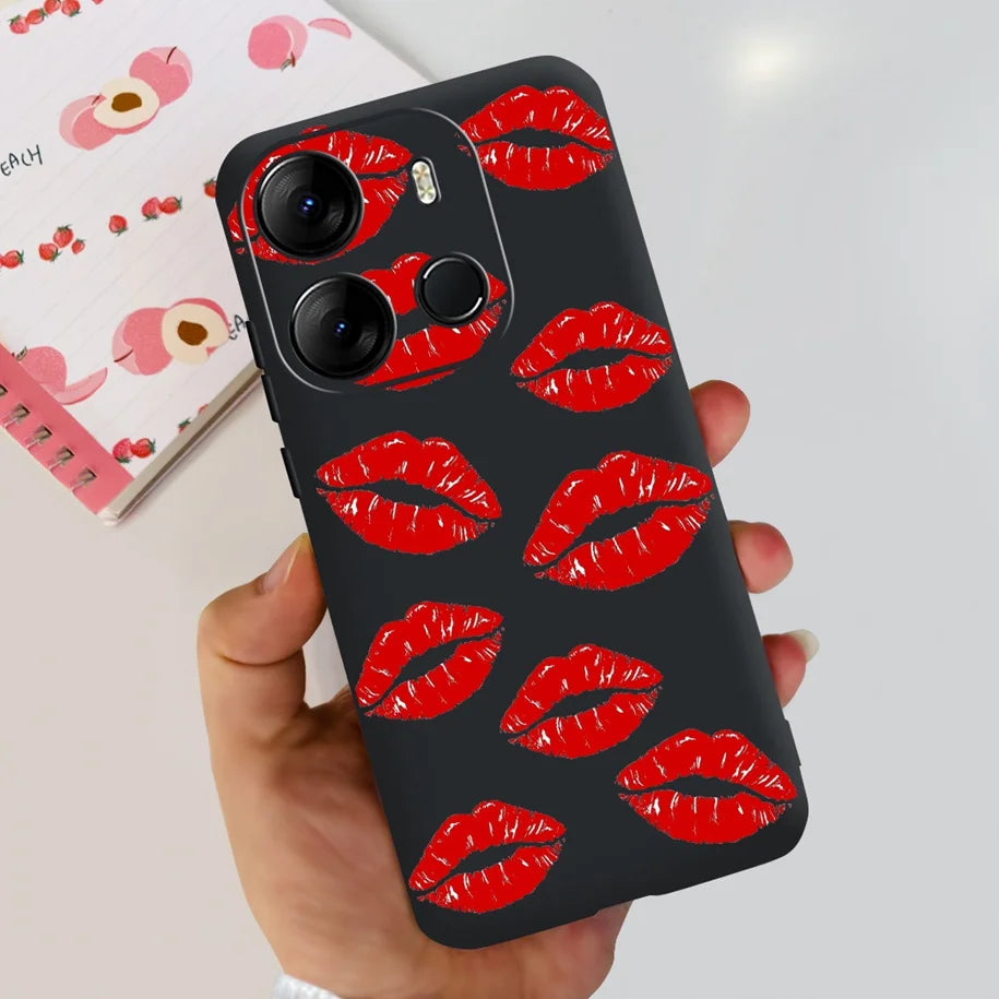 For Infinix Smart 7 HD Case Smart 7 Plus Soft Silicone Cover for Infinix Smart7 HD Capa Smart7hd Phone Cases Cute Dinosaur Funda