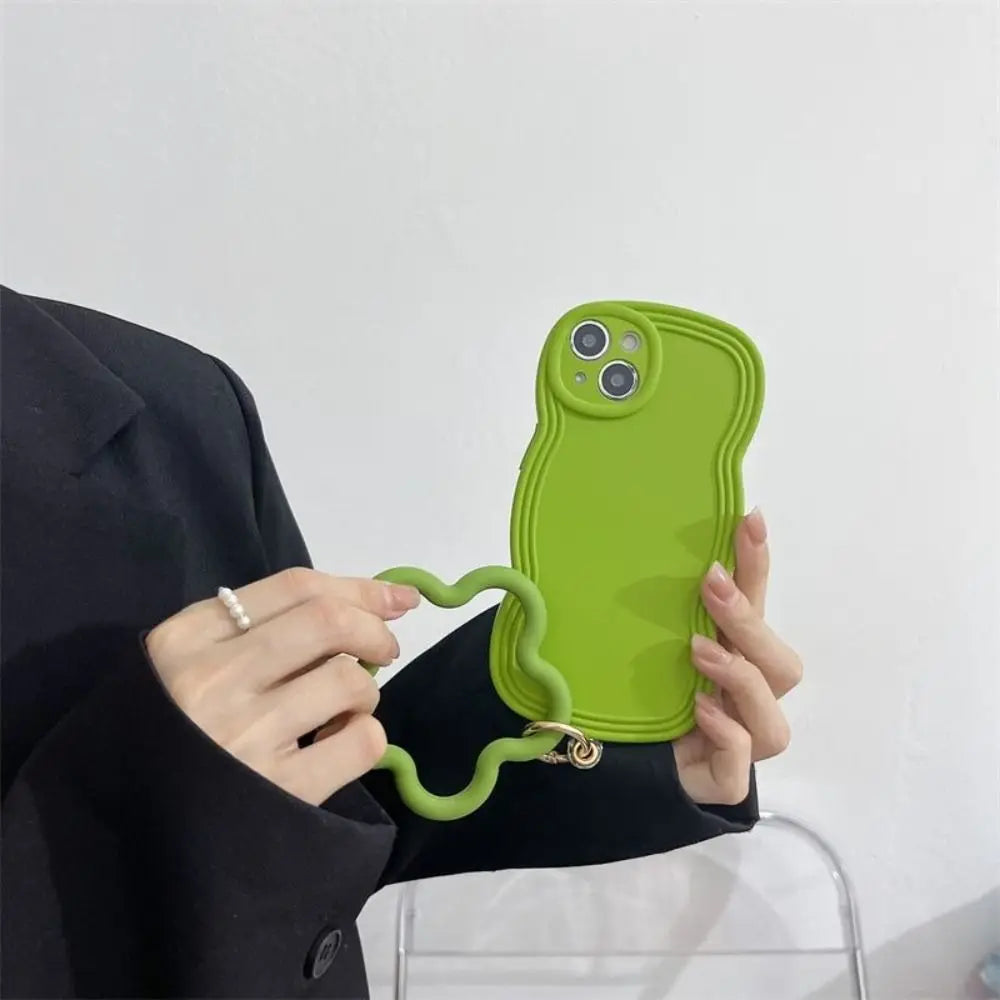 Silicone Mobile Phone Wristband Buckle Colorful Star Shaped Mobile Phone Straps Anti-fall Chain Phone Case Hanging Cord