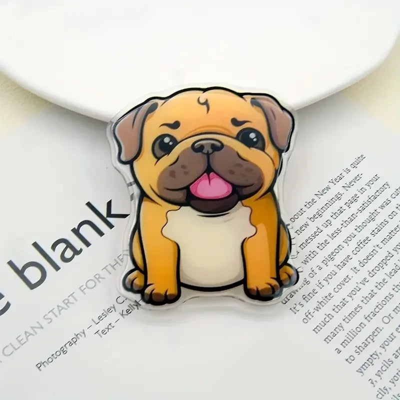 Cartoon Cute Animal Dog Expanding Stand Grip Mobile Phone Holder for IPhone 15 14 13 Samsung Pocket Socket Griptok Flip Bracket