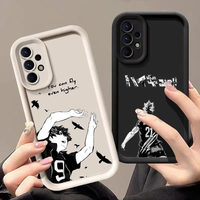 Haikyuu Karasuno Volleyball Anime Case For Samsung Galaxy A55 5G A54 A35 A53 A52 A34 A12 A13 A14 A15 A16 A25 A32 A33 Phone Cover