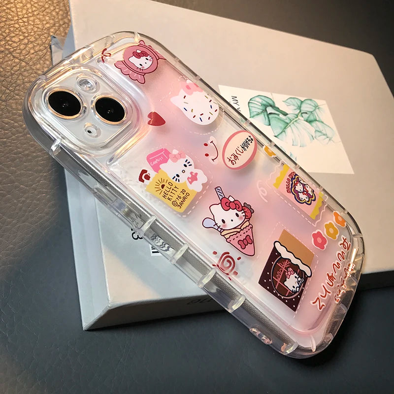 3D Lovely Hello Kitty Bracelet Case For Huawei Honor 9X 20 Pro 70 90 Lite 50 X7B X7 X8 X9 X6 X6S X9B Magic 6 4 lite 4G 5G Cover