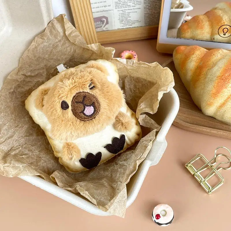 Delightfully Cute Panda Bread Plush Keychain; Soft Doll Pendant for Bag, Car, and Backpack; Amazing Gift for Children