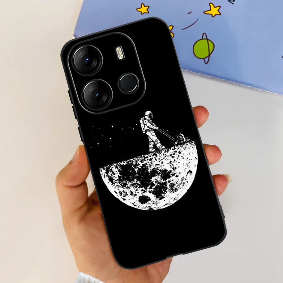 For Infinix Smart 7 HD Case Smart 7 Plus Soft Silicone Cover for Infinix Smart7 HD Capa Smart7hd Phone Cases Cute Dinosaur Funda