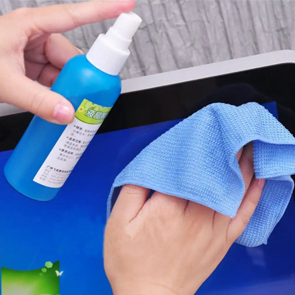 1 Set Brush Cloth Liquid High Qulity Screen Cleaning Kit For LCD TV Tablet Phone Pad Laptop Computer Camera Lens Cleaner