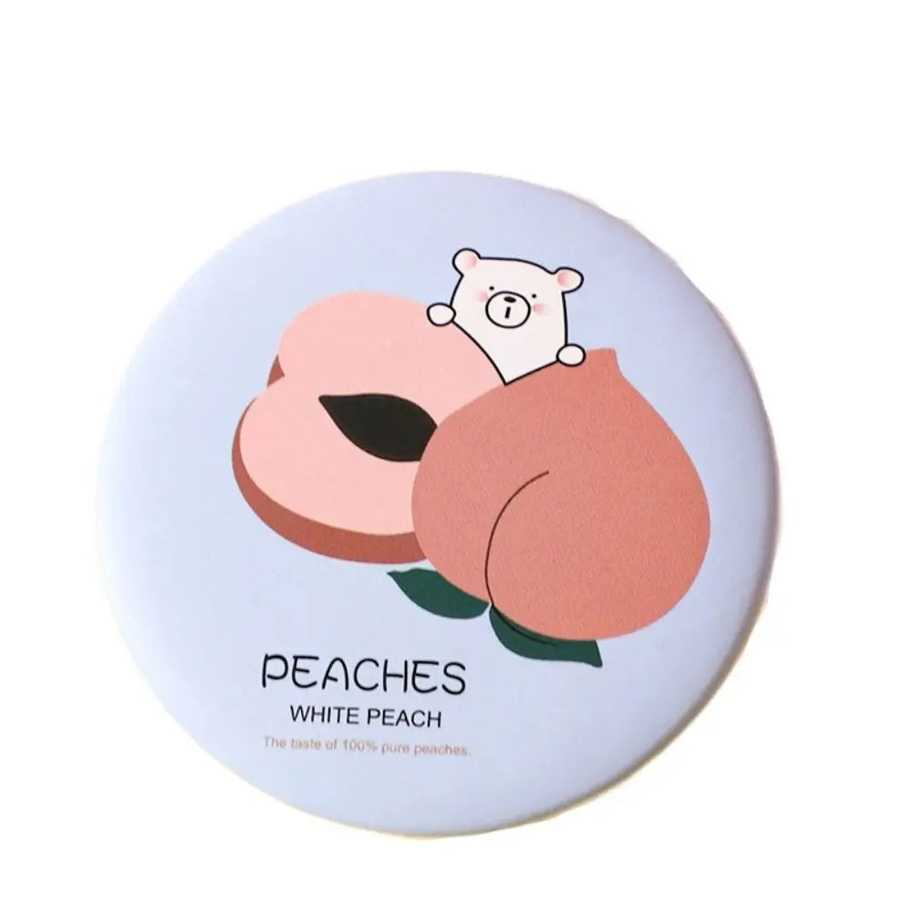 Cute Cartoon Dog Strawberry Panda Letter Small Makeup Mirror Portable Women Girls Makeup Round Mirror Compact Single-sided