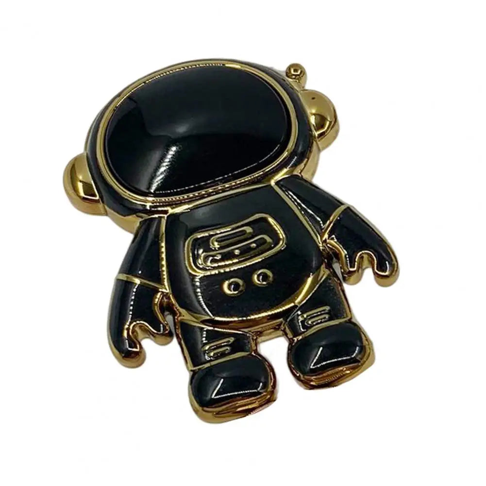 Creative Phone Holder Standing Smooth Surface Electroplated Astronaut Shape Phone Holder Desktop Phone Bracket Portable
