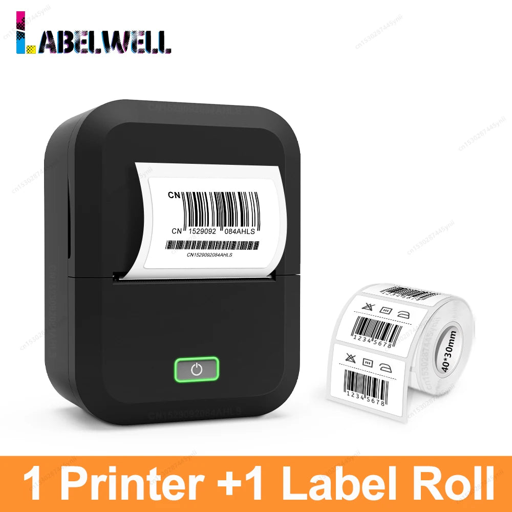 X2 Label Printer Mini Adhesive Label Maker Similar as B1 B21 M110 Marklife P50 E210 Inkless Bluetooth Label Machine Or 1PK Label