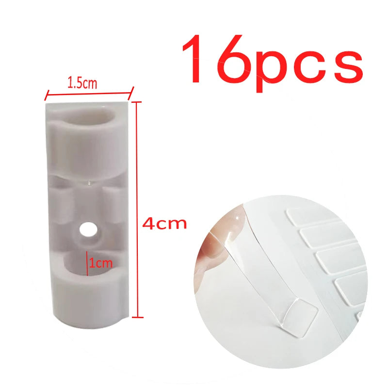 USB Cable Organizer Self Adhesive Cable Clips Data Line Winder Desktop Cable Management Clips Cord Holder Wall Wire Manager Clip