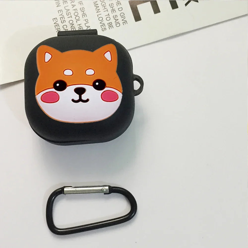 For moto buds/ buds+ Case Funny Cartoon dogs Case Silicone Wireless Bluetooth Earphone Case for moto buds+ cover