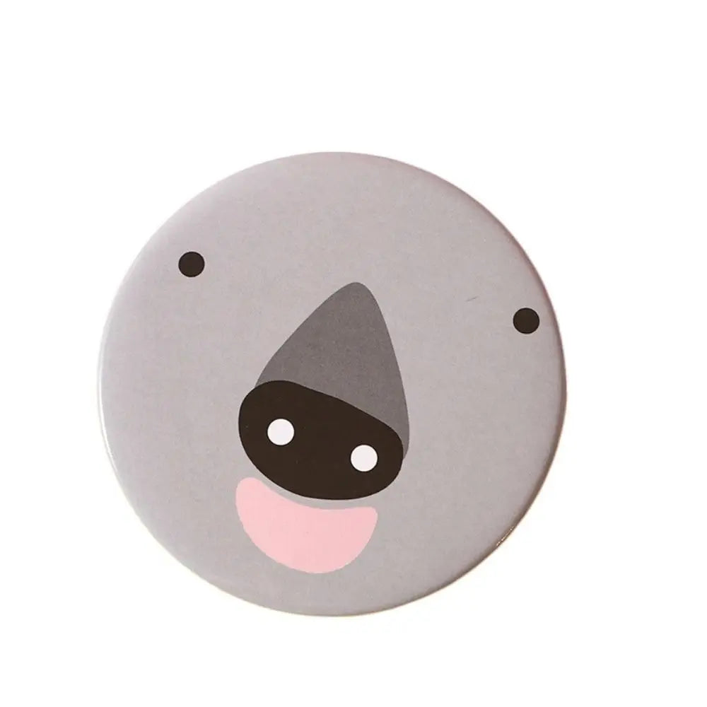 Cute Cartoon Dog Strawberry Panda Letter Small Makeup Mirror Portable Women Girls Makeup Round Mirror Compact Single-sided