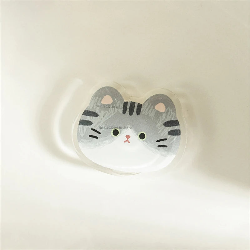 Korean Cute Funny Cat Grip Tok Griptok Phone Stand Holder Support For iPhone 15 Samsung Huawei Universal Accessories Holder Ring