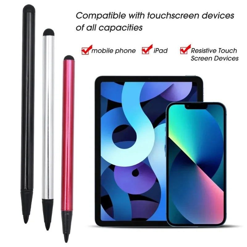 Smart Phone Tablet Touchscreen Pen 2in1 Universal Portable Capacitive Touch Screen Pen Resistive Stylus for Samsung IPhone IPad