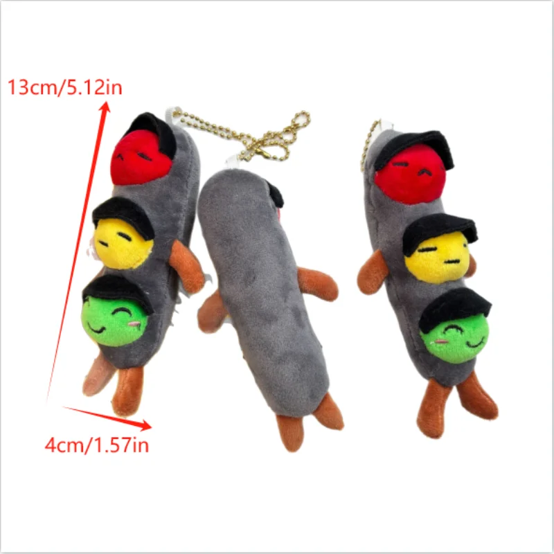 Cute Cartoon Fruit Juicer Plush Toy Keychain Funny Drawstring Rotating Stuffed Doll Keychain Creative Backpack Decoration Gifts