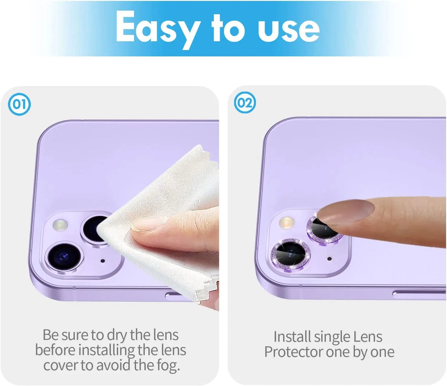 Diamond Glitter Camera Lens Protection For iPhone 16 Pro Max 16 Plus 15 Pro Max 14 Pro 16 Pro 15 Plus Glass Protector Accessory