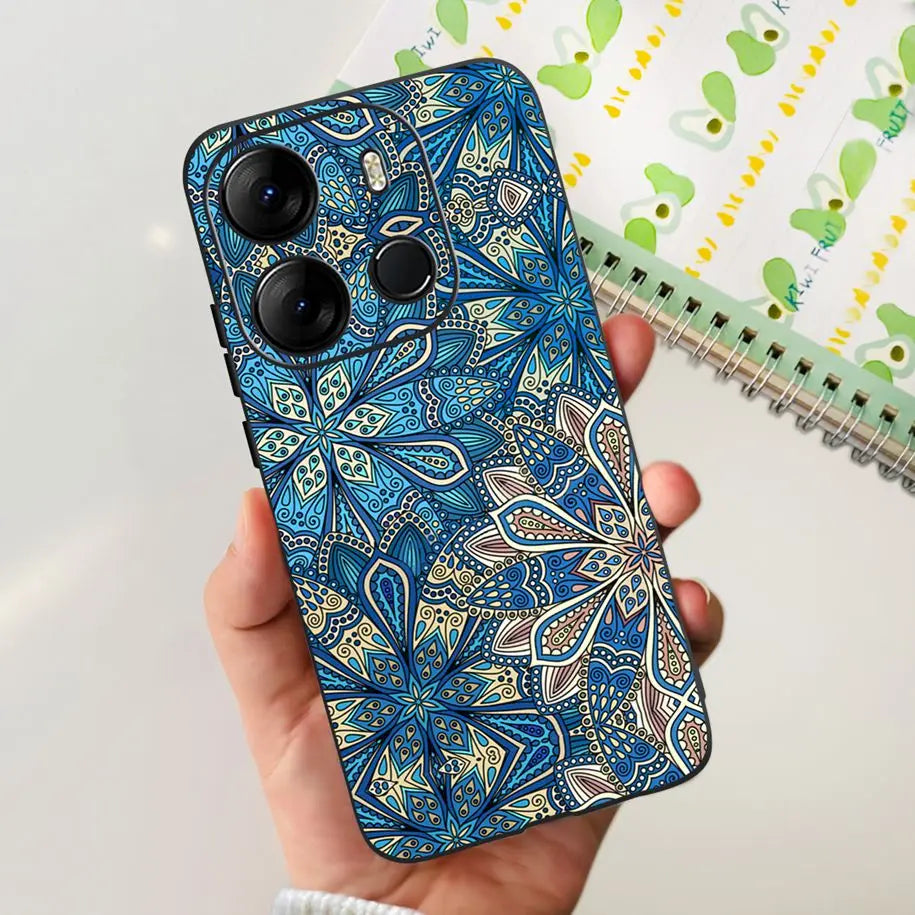 For Infinix Smart 7 HD Case Smart 7 Plus Soft Silicone Cover for Infinix Smart7 HD Capa Smart7hd Phone Cases Cute Dinosaur Funda