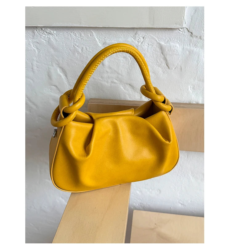 Advanced Sense Retro Women's Shoulder Bags 2025 New Versatile Niche Design Handbags Light Luxury Fashion Solid Crossbody Bag