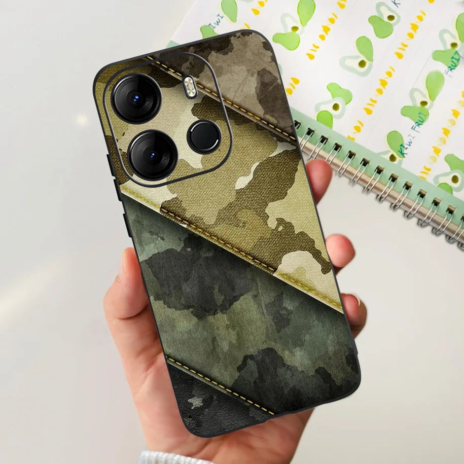 For Infinix Smart 7 HD Case Smart 7 Plus Soft Silicone Cover for Infinix Smart7 HD Capa Smart7hd Phone Cases Cute Dinosaur Funda