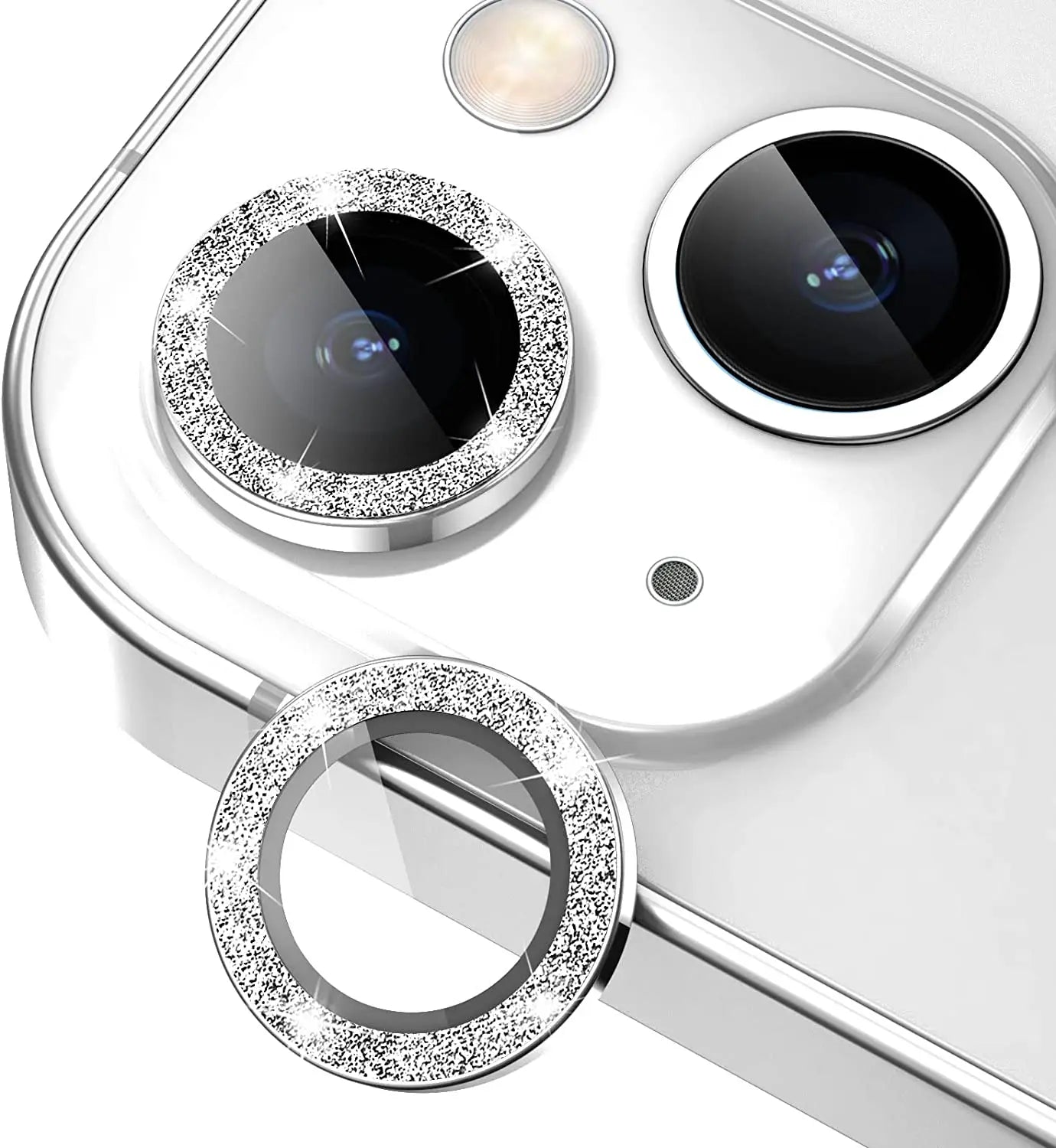 Diamond Glitter Camera Lens Protection For iPhone 16 Pro Max 16 Plus 15 Pro Max 14 Pro 16 Pro 15 Plus Glass Protector Accessory