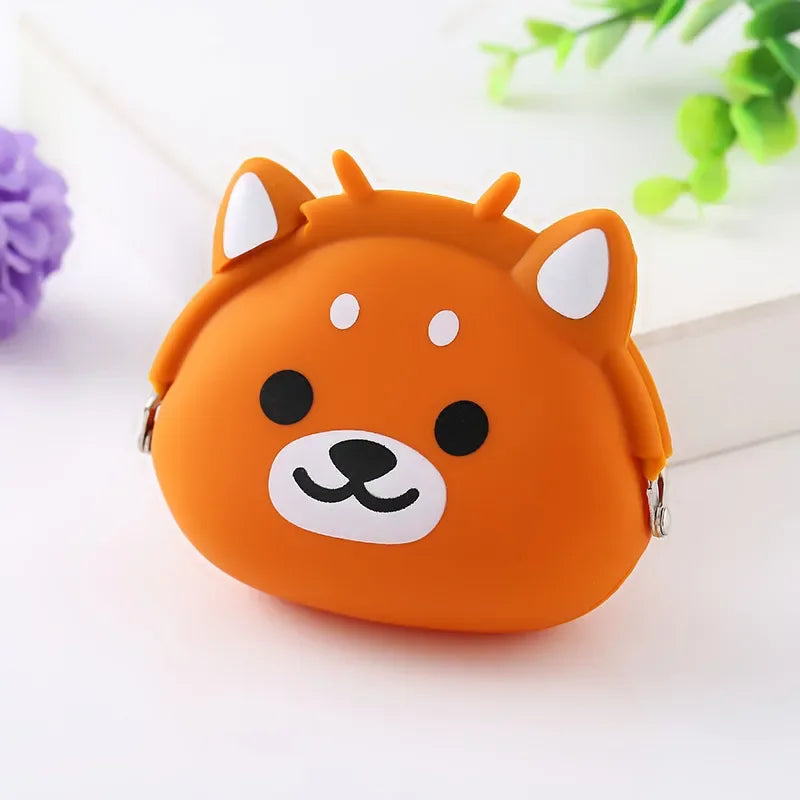 Fashion Coin Purse Cute Wallet for Children Mini Purse Soft Female Coin Bag Cartoon Silicone Clutch Bag Hasp Pouch Monedas Mujer