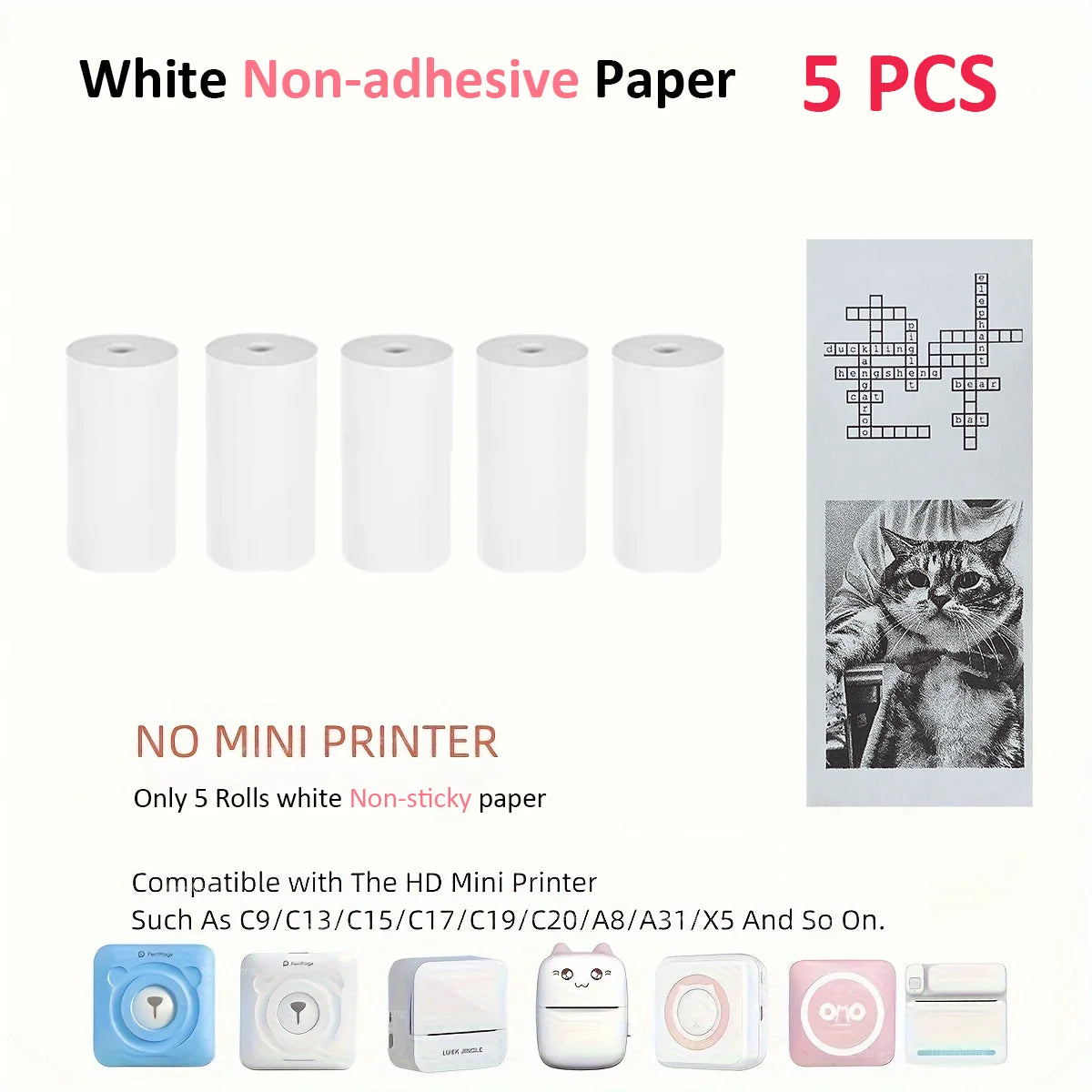X6 Portable Mini Printer Thermal Printing Sticker Wireless Inkless Pocket Printer Self-adhesive Label Printer For Christmas gift
