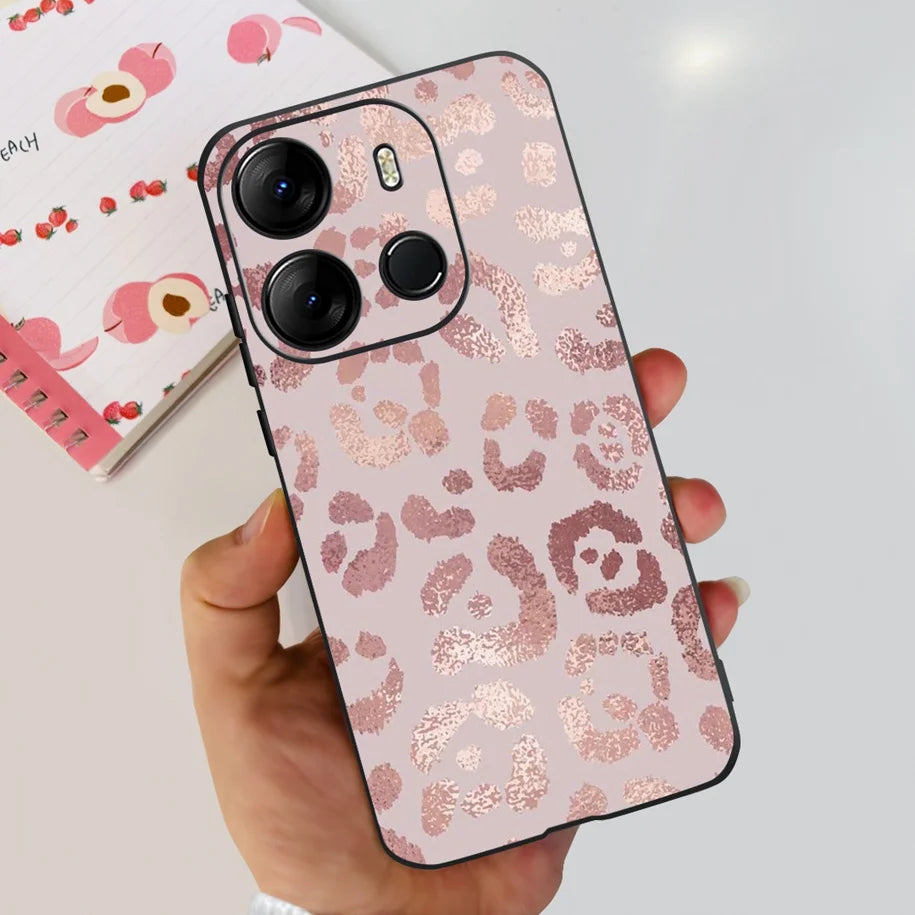 For Infinix Smart 7 HD Case Smart 7 Plus Soft Silicone Cover for Infinix Smart7 HD Capa Smart7hd Phone Cases Cute Dinosaur Funda