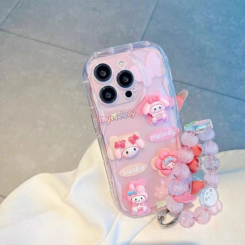 Cartoon Melody Kuromi Cinnamoroll 3D Case For OnePlus Nord N200 CE3 N300 CE4 N20 SE 4G Transparent TPU Phone Cover Cases