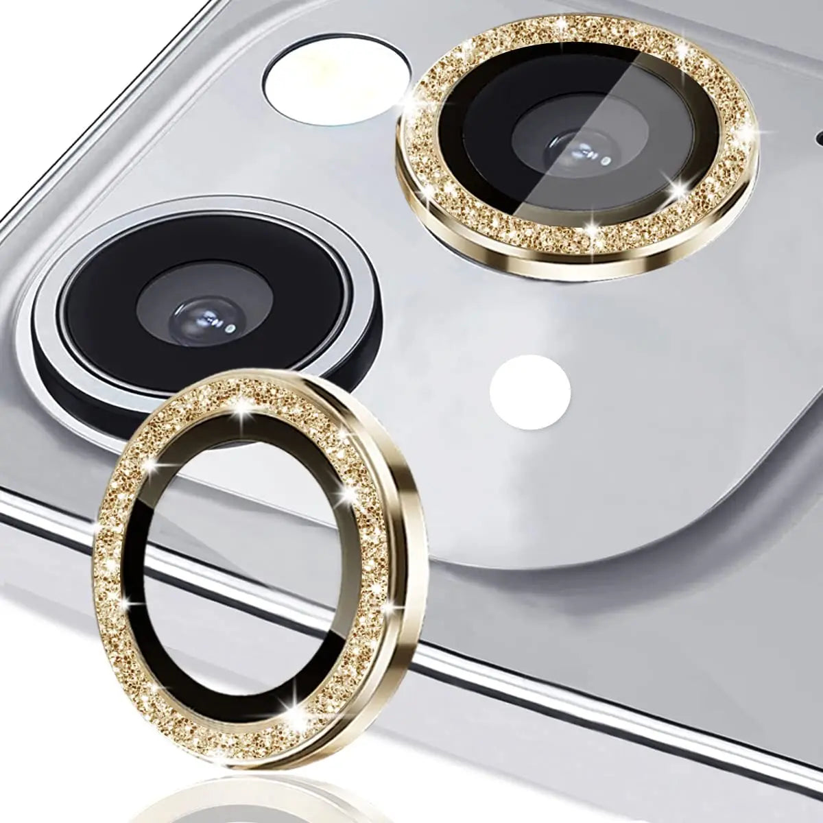 Diamond Glitter Camera Lens Protection For iPhone 16 Pro Max 16 Plus 15 Pro Max 14 Pro 16 Pro 15 Plus Glass Protector Accessory
