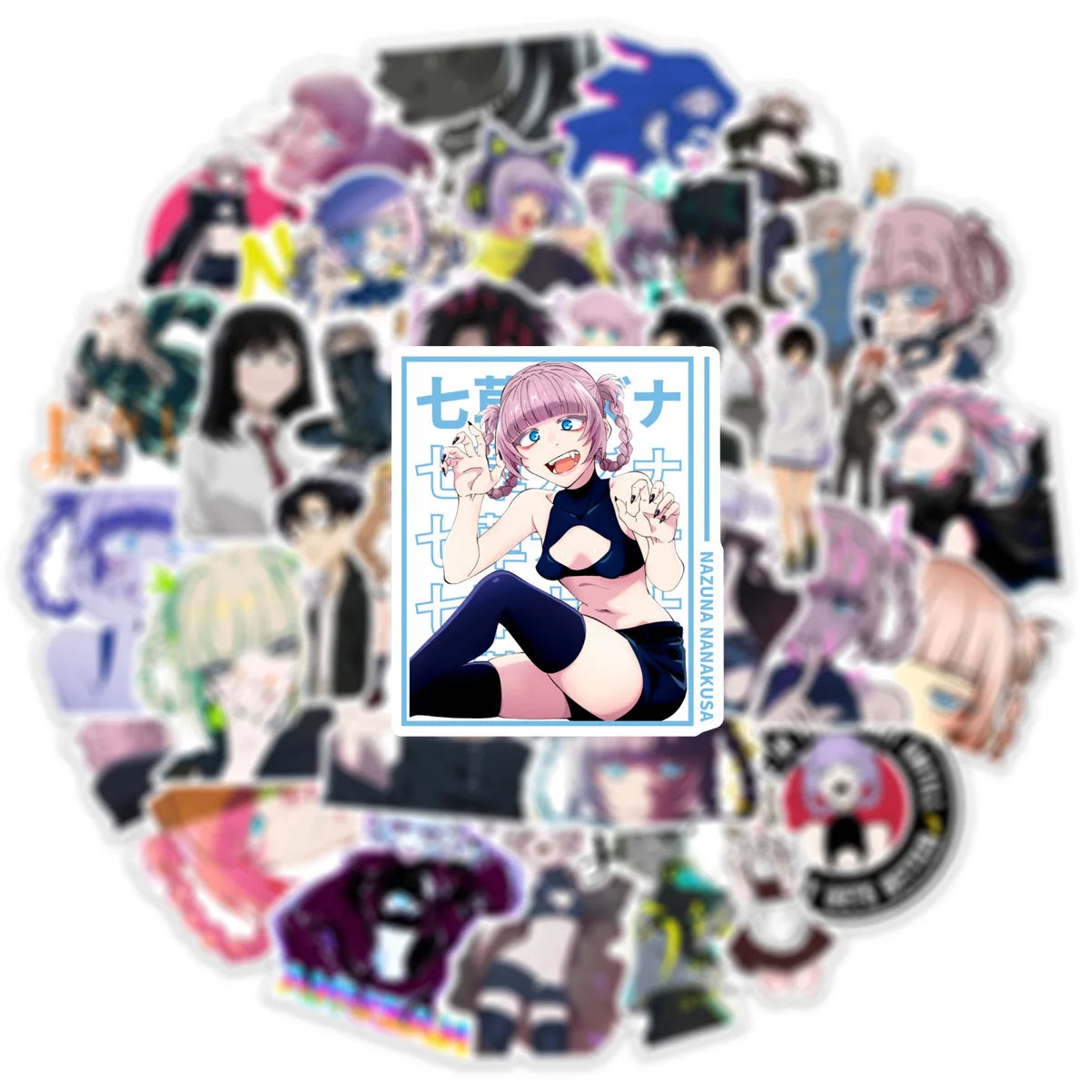 10/30/50PCS Call Of The Night Anime Stickers Kou Nazuna Sticker Waterproof Laptop Skateboard Motorcycle Guitar Phone Girls Decal
