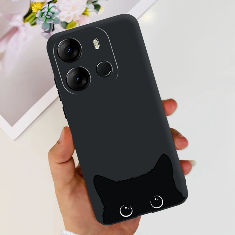 For Infinix Smart 7 HD Case Smart 7 Plus Soft Silicone Cover for Infinix Smart7 HD Capa Smart7hd Phone Cases Cute Dinosaur Funda