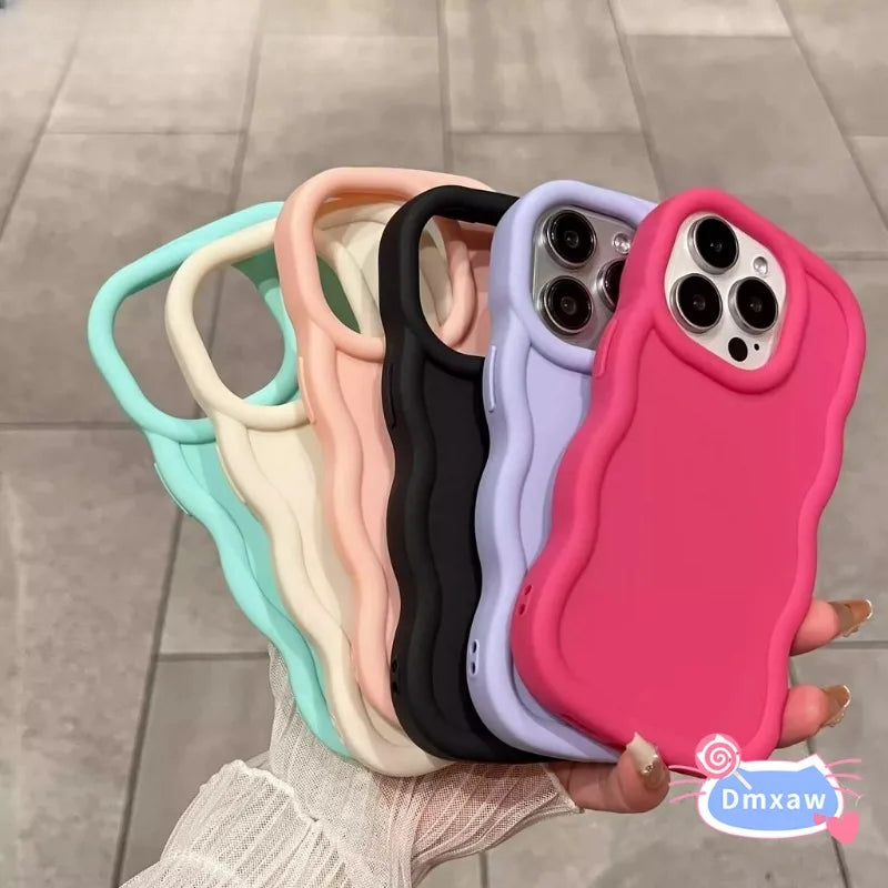 For Infinix Smart 8 Pro 7 6 Plus HD 5 4 Tecno Spark 10 5 Pro 10C 9 8C 8T 7T Phone Case Wave Dopamine Colorful Solid Color Cover