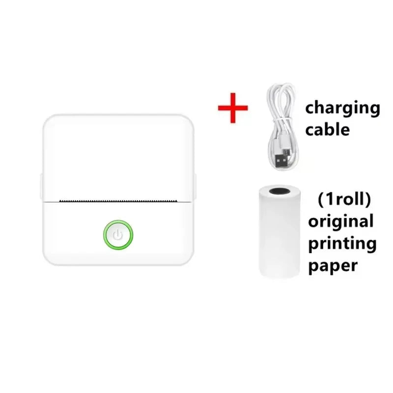 X6 Portable Mini Printer Thermal Printing Sticker Wireless Inkless Pocket Printer Self-adhesive Label Printer For Christmas gift