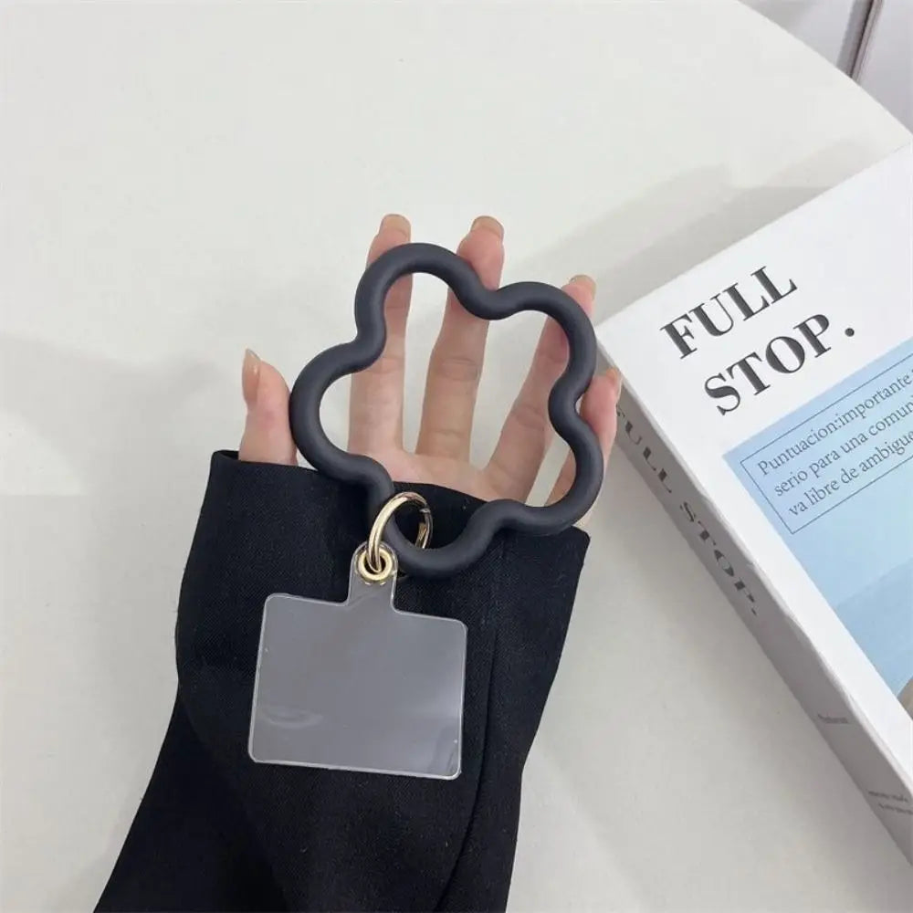 Silicone Mobile Phone Wristband Buckle Colorful Star Shaped Mobile Phone Straps Anti-fall Chain Phone Case Hanging Cord