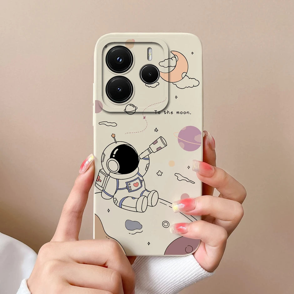 Case For Redmi Note 14 Pro Plus 4G 5G Pretty Sweet Girls Silicone Soft Protective Cover For RedmiNote14 14Pro Plus Fundas Bumper