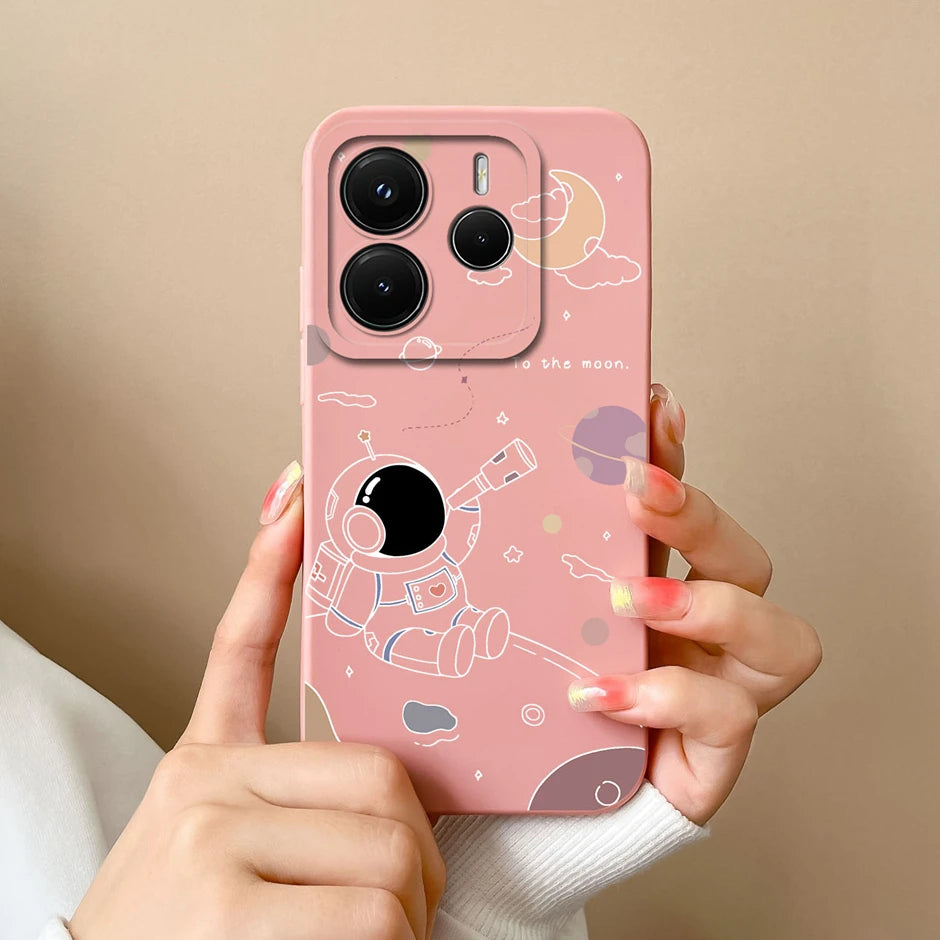 Case For Redmi Note 14 Pro Plus 4G 5G Pretty Sweet Girls Silicone Soft Protective Cover For RedmiNote14 14Pro Plus Fundas Bumper