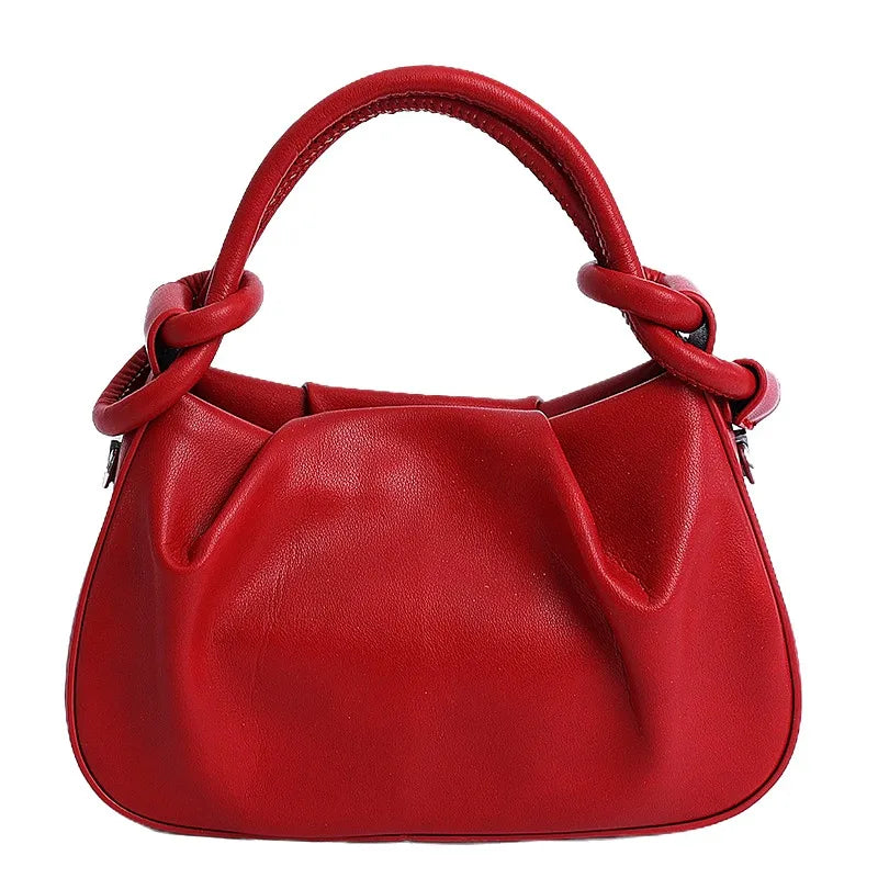 Advanced Sense Retro Women's Shoulder Bags 2025 New Versatile Niche Design Handbags Light Luxury Fashion Solid Crossbody Bag