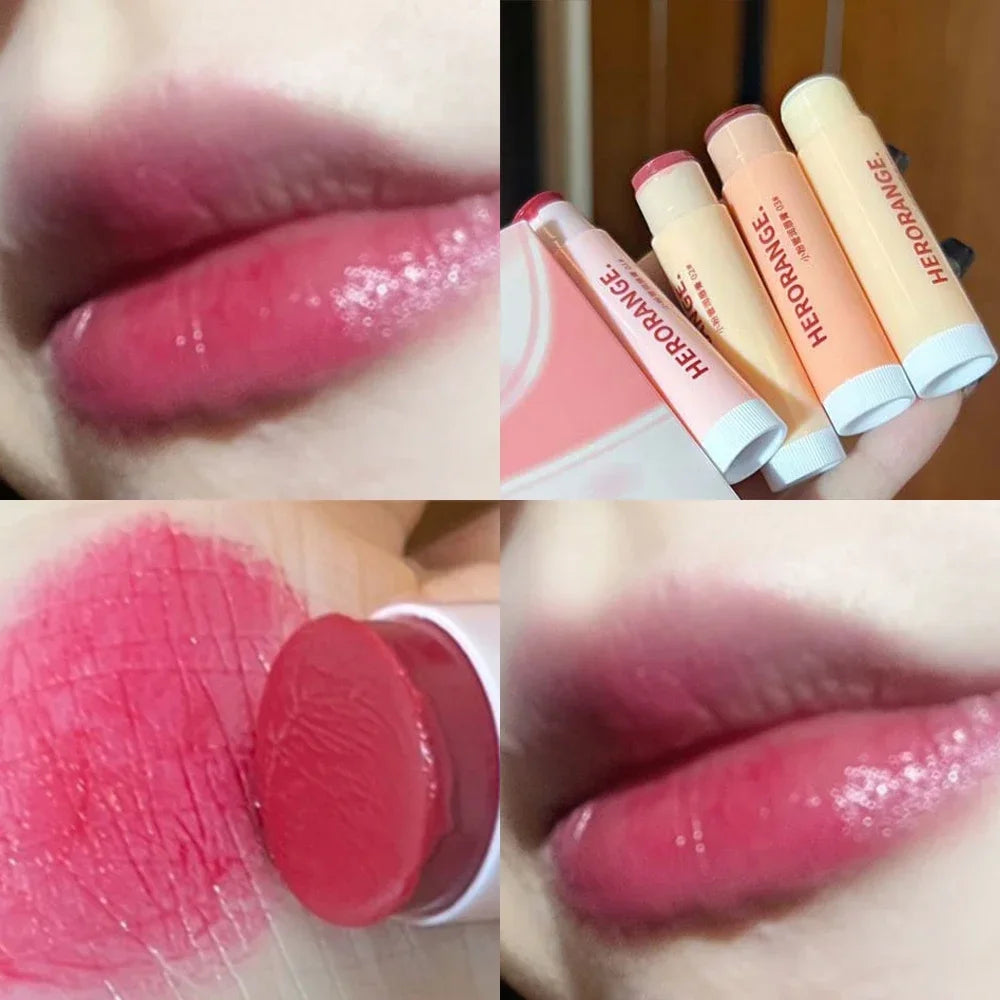 3 Colors/set Lipstick Lip Nourishing Lip Tint Lips Makeup Watery Lipgloss Lasting Moisturizing Colored Lip Balm Beauty Cosmetics
