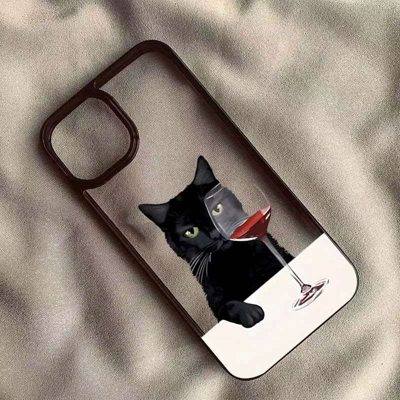 Cute Cat Goblet Phone Case for Xiaomi Redmi Note 11 12 13 14 Pro Plus 5G Poco X6 X5 Redmi 14C 13C 12C 4G Soft Cover
