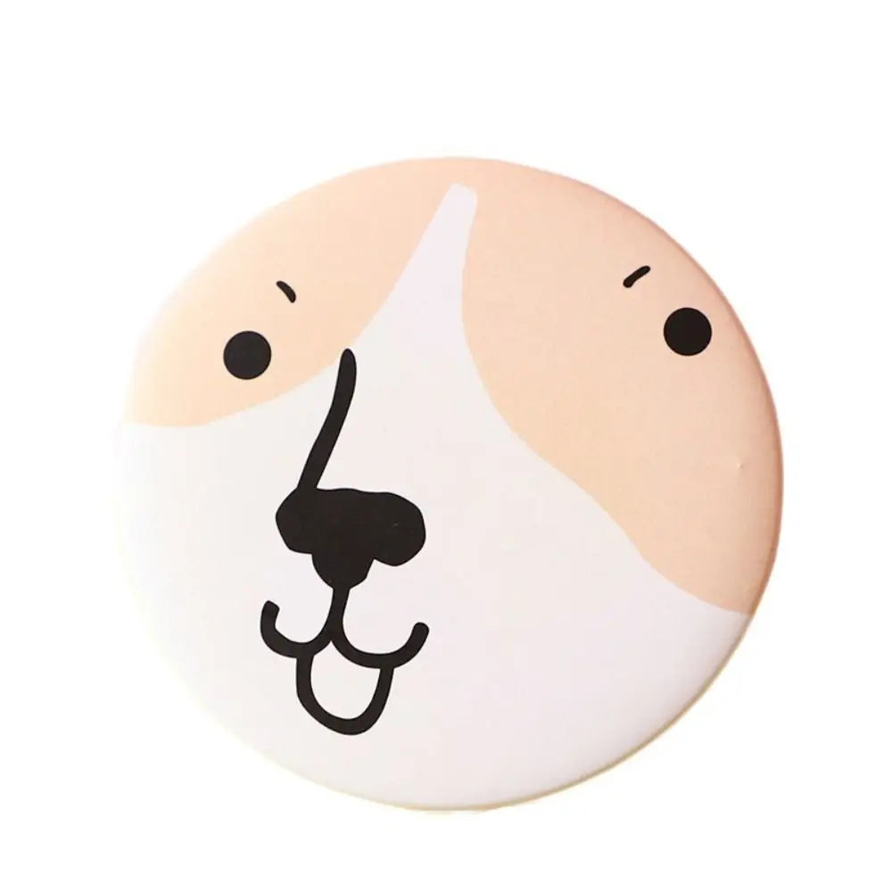 Cute Cartoon Dog Strawberry Panda Letter Small Makeup Mirror Portable Women Girls Makeup Round Mirror Compact Single-sided