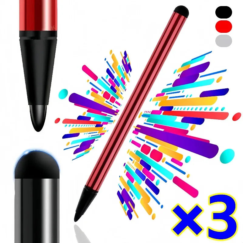 Smart Phone Tablet Touchscreen Pen 2in1 Universal Portable Capacitive Touch Screen Pen Resistive Stylus for Samsung IPhone IPad