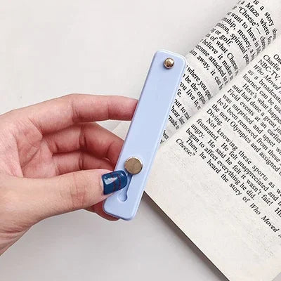 Candy Color Finger Ring Holder Silicon Phone Hand Band Holder For iPhone Wristband Strap Push Pull Grip Stand Bracket Wholesale